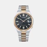 Tsuyosa Men Automatic Grey Dial Analog Stainless Steel Watch NJ0154-80H