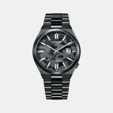 Tsuyosa Men Automatic Black Dial Analog Stainless Steel Watch NJ0155-87E