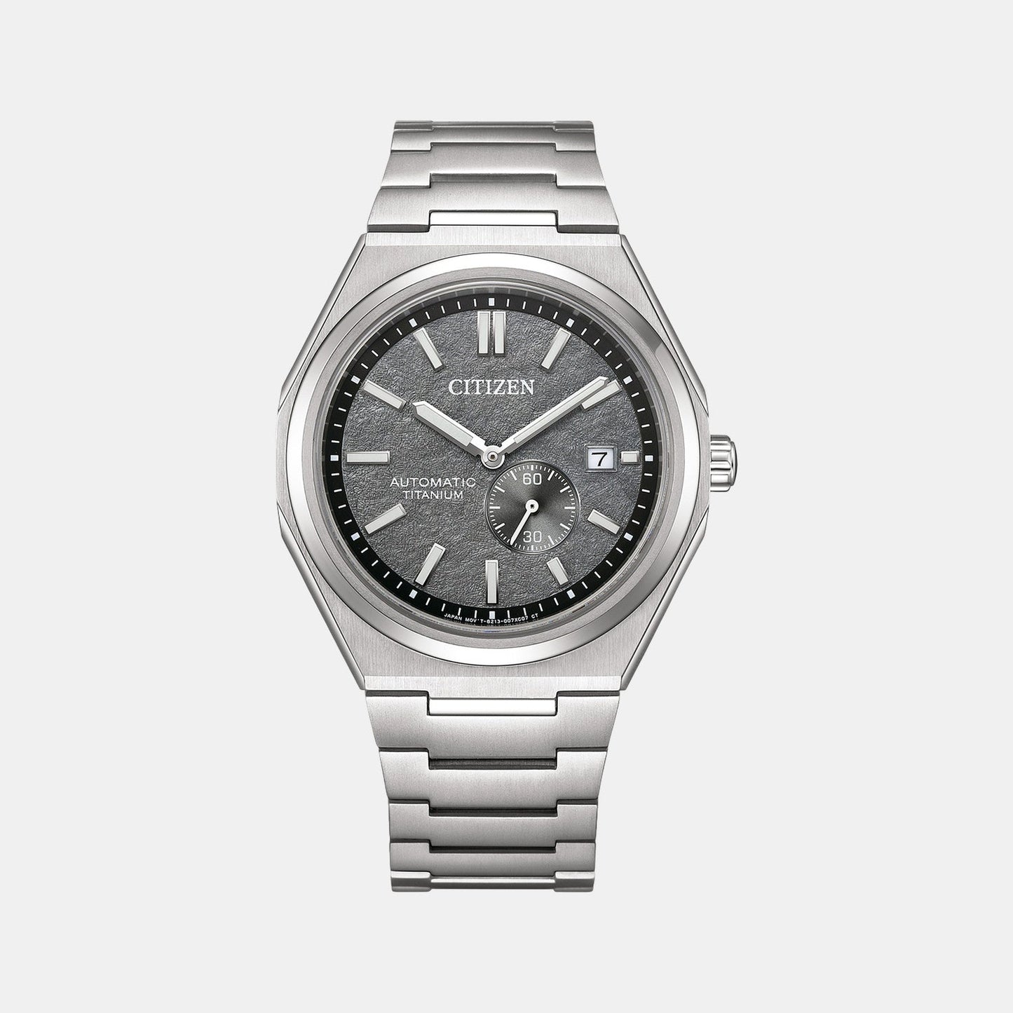 Zenshin Men Automatic Grey Dial Analog Titanium Watch NJ0180-80H