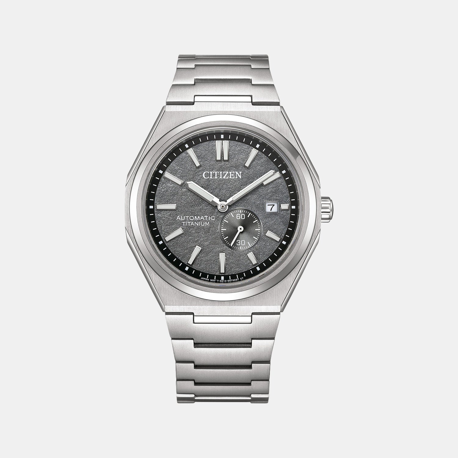 Zenshin Men Automatic Grey Dial Analog Titanium Watch NJ0180-80H