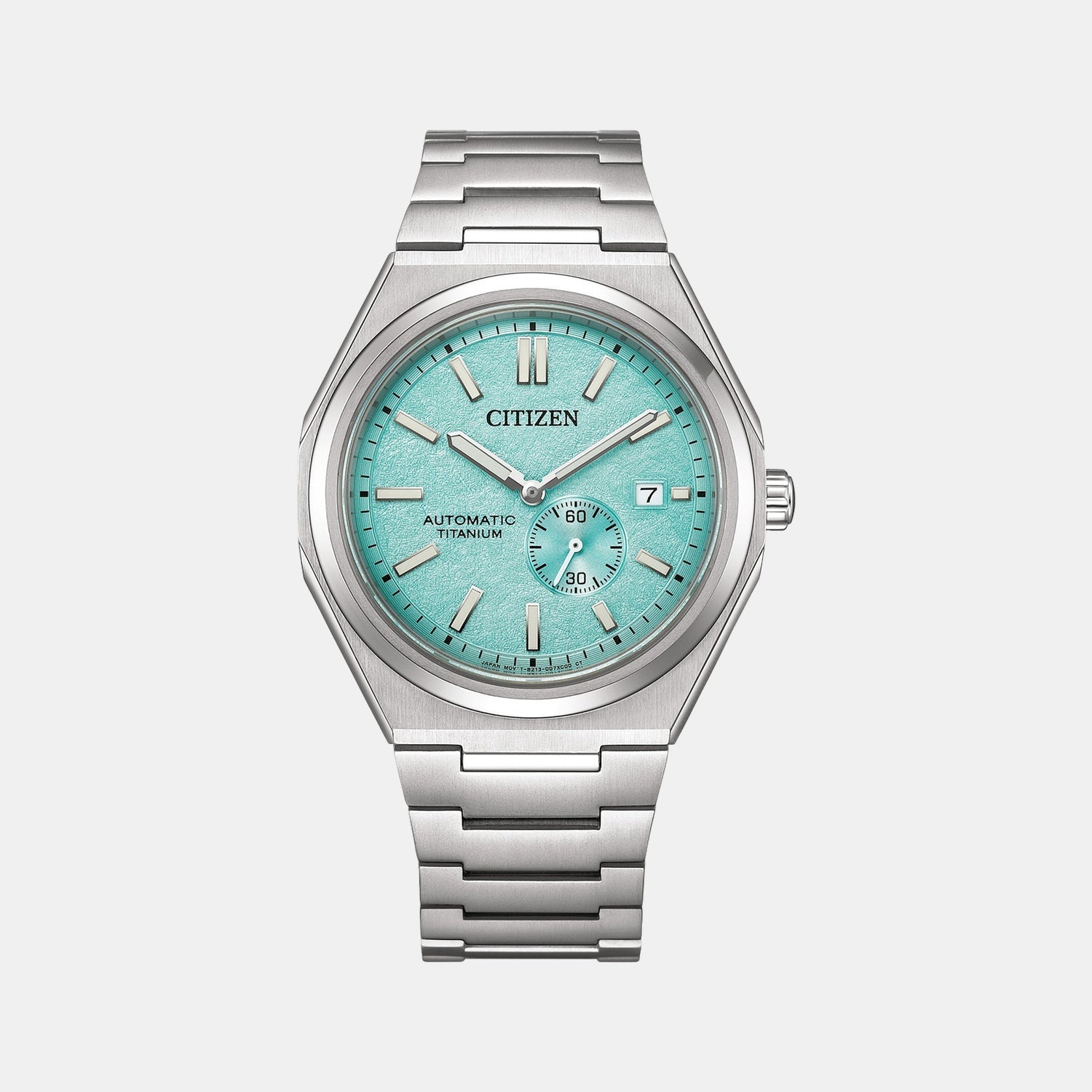 Zenshin Men Automatic Blue Dial Analog Titanium Watch NJ0180-80M