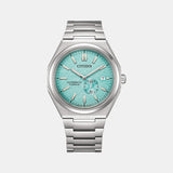 Zenshin Men Automatic Blue Dial Analog Titanium Watch NJ0180-80M
