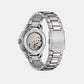 Men Automatic Blue Dial Analog Stainless Steel Watch NJ0191-83M