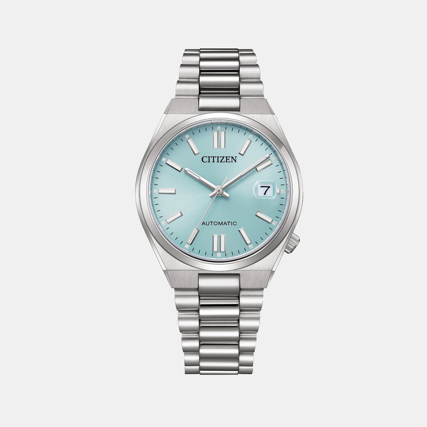 Tsuyosa Unisex Automatic Blue Dial Analog Stainless Steel Watch NJ0200-50L