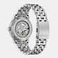 Men Automatic White Dial Analog Stainless Steel Watch NJ0210-56A