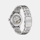 Men Automatic Blue Dial Analog Stainless Steel Watch NJ0240-55L