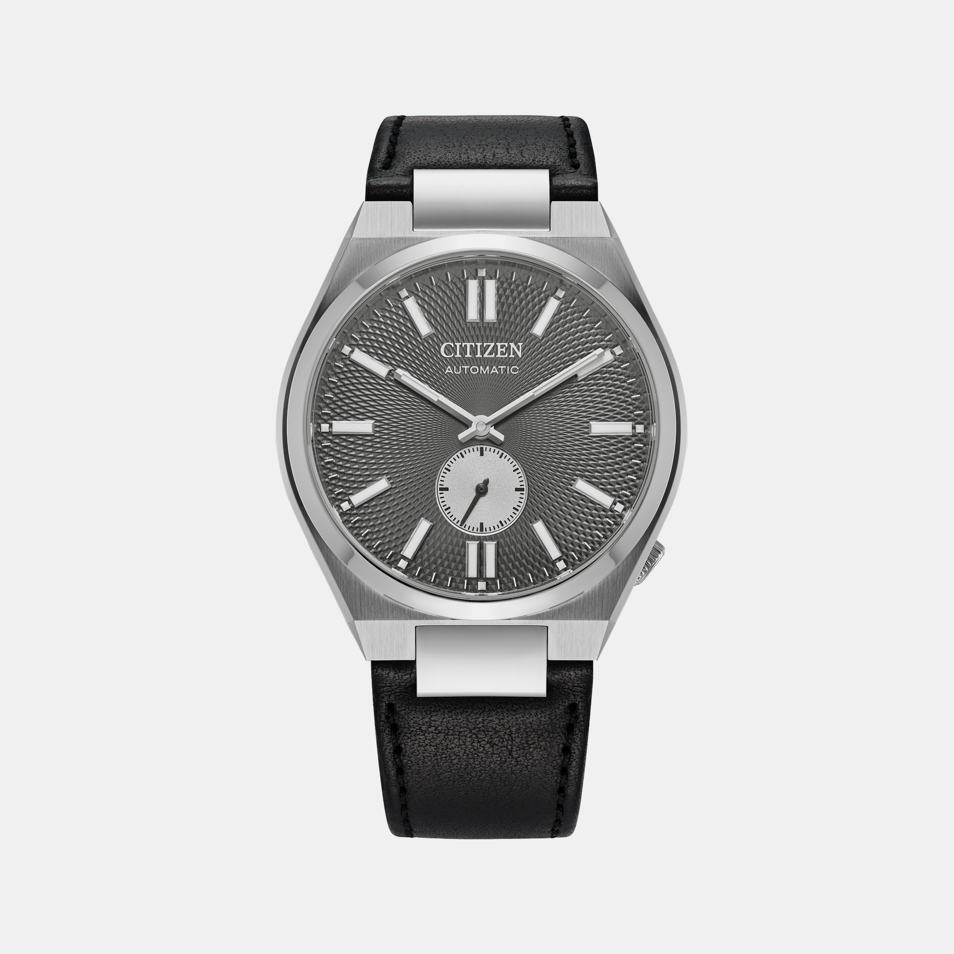 Tsuyosa Men Automatic Grey Dial Analog Leather Watch NK5010-01H