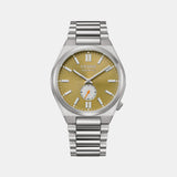 Tsuyosa Men Automatic Green Dial Analog Stainless Steel Watch NK5010-51X