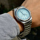 Zenshin Men Automatic Blue Dial Analog Titanium Watch NK5020-58L