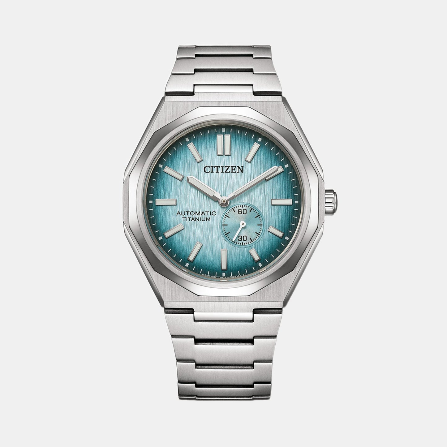 Zenshin Men Automatic Blue Dial Analog Titanium Watch NK5020-58L