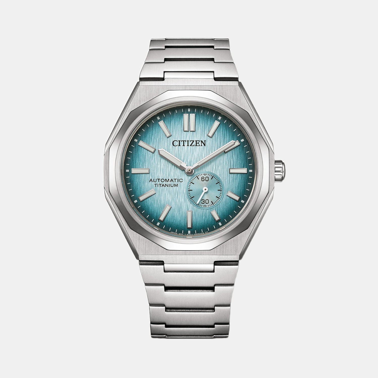 Zenshin Men Automatic Blue Dial Analog Titanium Watch NK5020-58L