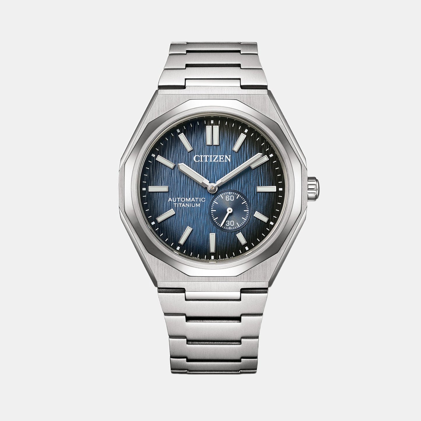 Zenshin Men Automatic Blue Dial Analog Titanium Watch NK5020-58M