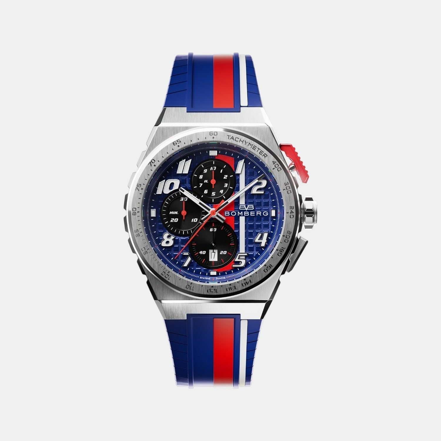 Apex Racing Men Quartz Blue Dial Chronograph Silicone Watch NT42CHSS.01-3.12
