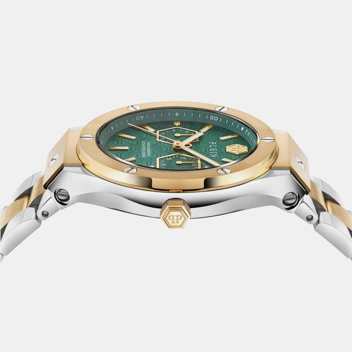 Men Quartz Green Dial Analog Stainless Steel Watch PW1GA0426