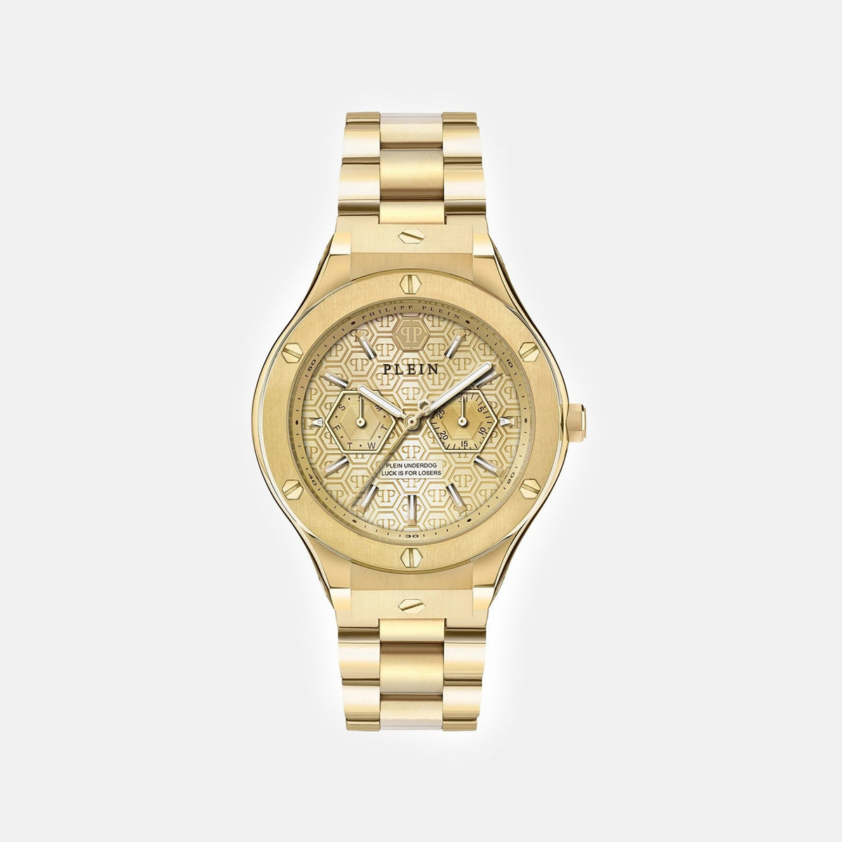Men Quartz Gold Dial Analog Stainless Steel Watch PW1GA0526
