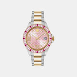 Lady Empire Women Quartz Pink Dial Analog Metal Watch PW2FA0325