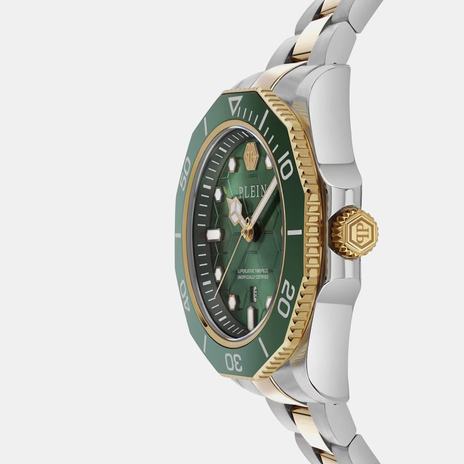 Men Quartz Green Dial Analog Stainless Steel Watch PW2GA0526