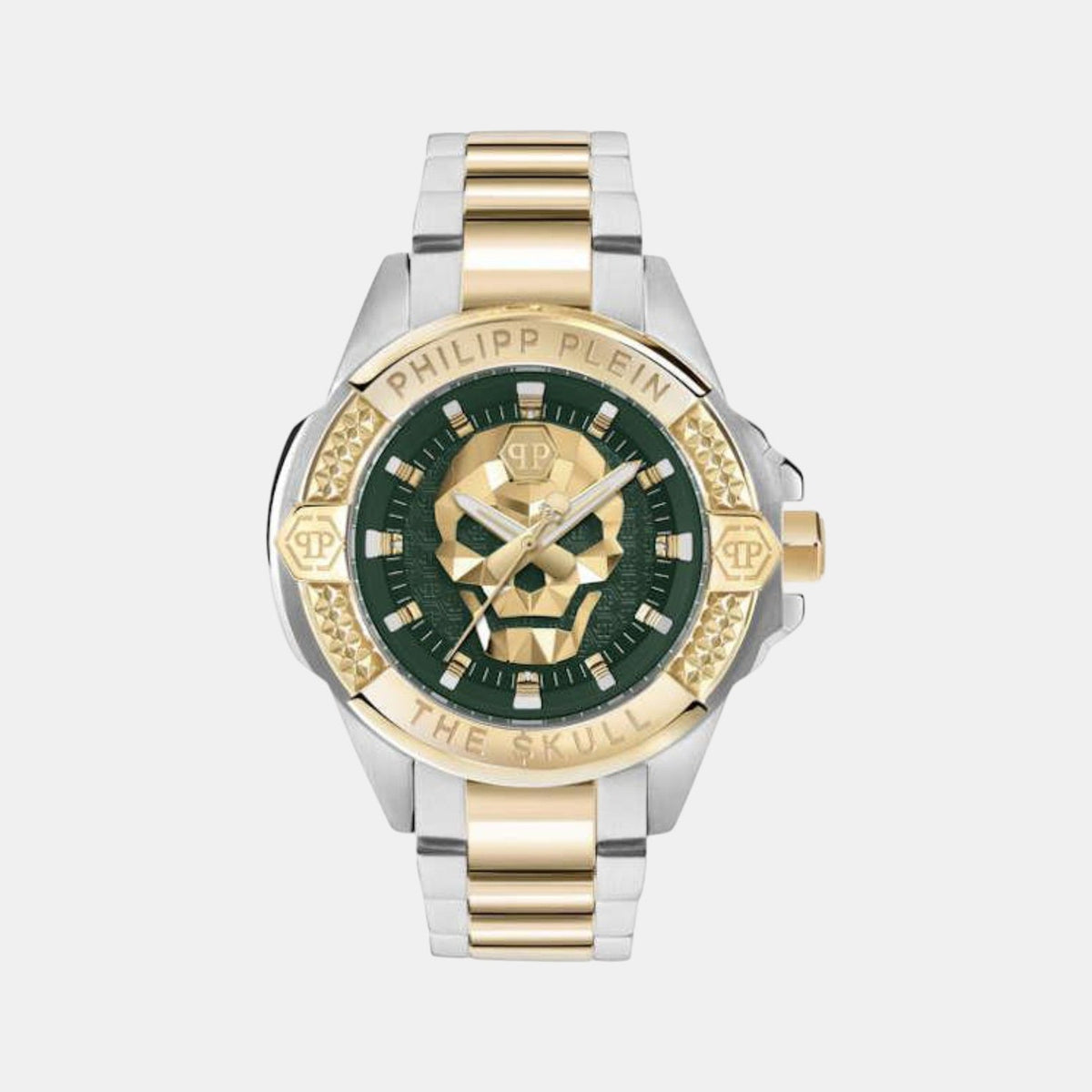 Men Quartz Green Dial Analog Stainless Steel Watch PWAAA2825