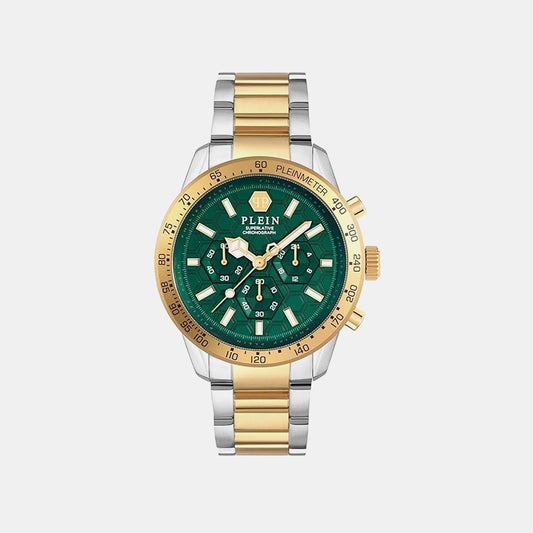 Pya-Pleinmeter-Pw Men Quartz Green Dial Chronograph Stainless Steel Watch PWPYA0524