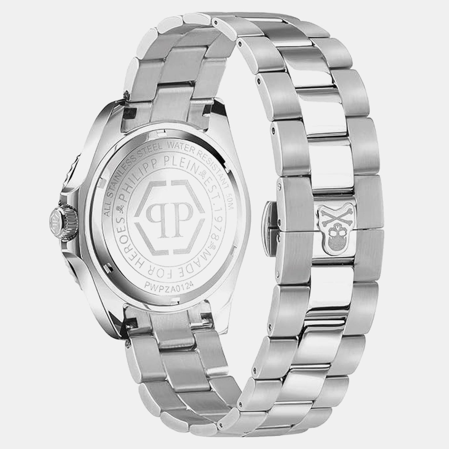 Pza-Gmt-I Challenger Bagu Men Quartz Black Dial Analog Stainless Steel Watch PWPZA0124