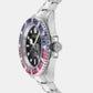 Pza-Gmt-I Challenger Bagu Men Quartz Black Dial Analog Stainless Steel Watch PWPZA0124