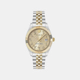 Women Quartz Gold Dial Analog Stainless Steel Watch PWYFA0526