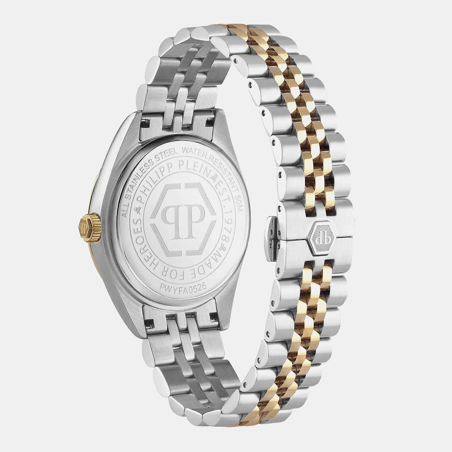 Women Quartz Gold Dial Analog Stainless Steel Watch PWYFA0526
