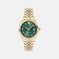 Women Quartz Green Dial Analog Stainless Steel Watch PWYFA0626