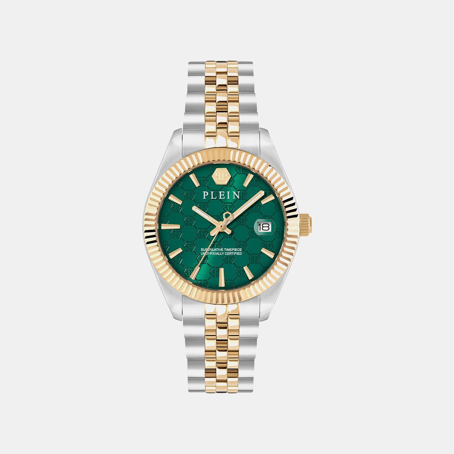 Women Quartz Green Dial Analog Stainless Steel Watch PWYFA0926