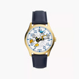 Fossil Disney Fossil Special Edition Three-Hand Navy Leather Watch