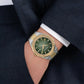 4t-versilia Men Quartz Green Dial Analog Stainless Steel Watch SF4T00826