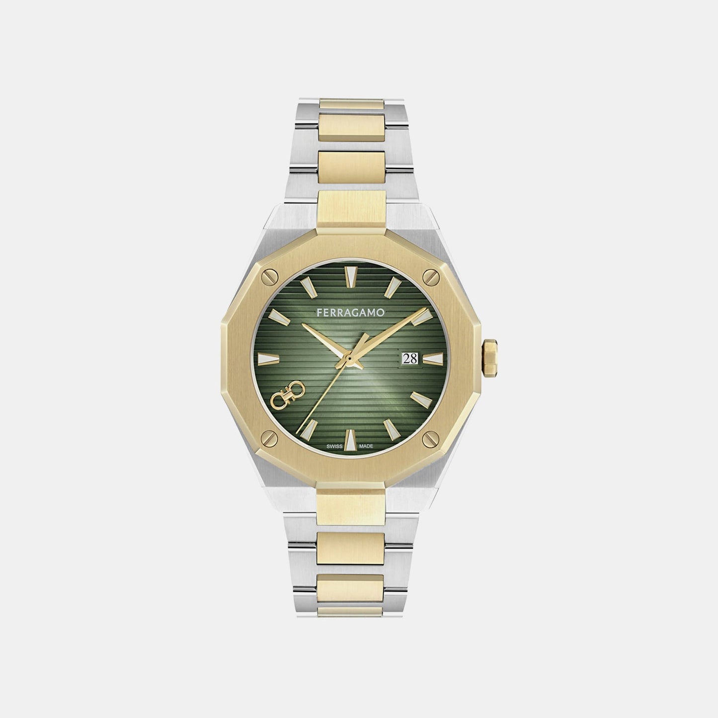 4t-versilia Men Quartz Green Dial Analog Stainless Steel Watch SF4T00826
