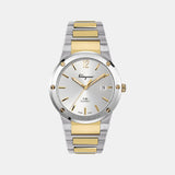 F-80 Classic Men Quartz Silver Dial Analog Stainless Steel Watch SFDT01420