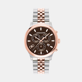 Ferragamo Duo Men Quartz Brown Dial Chronograph Stainless Steel Watch SFEZ00824