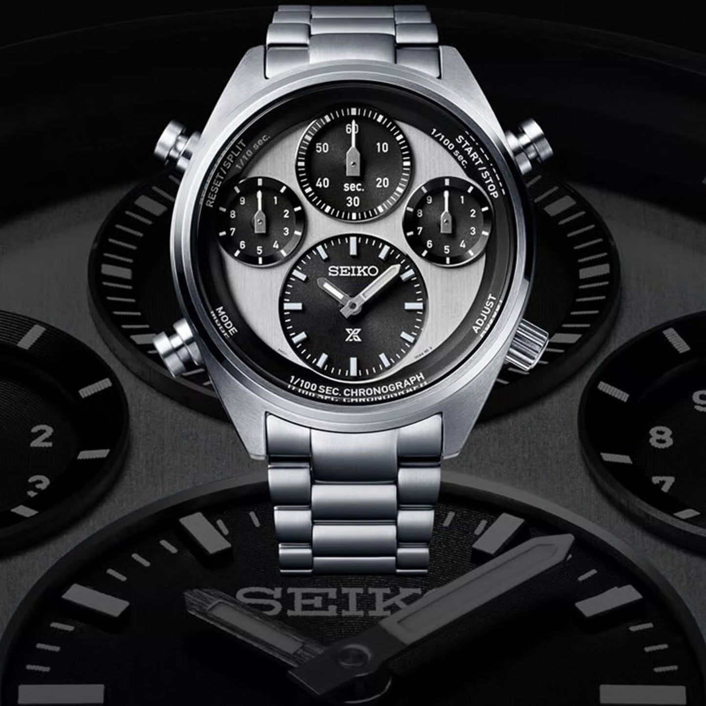 Prospex Men Solar White Dial Chronograph Titanium Watch SFJ001P1