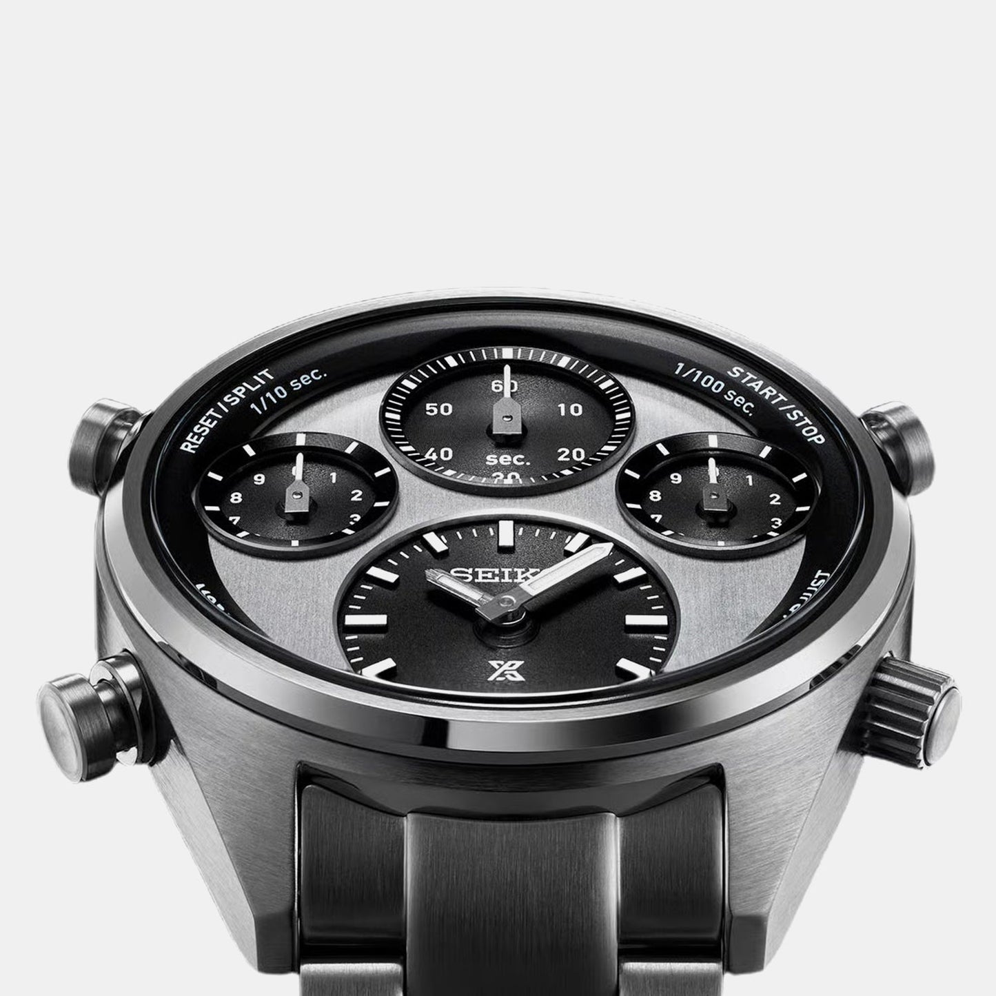 Prospex Men Solar White Dial Chronograph Titanium Watch SFJ001P1