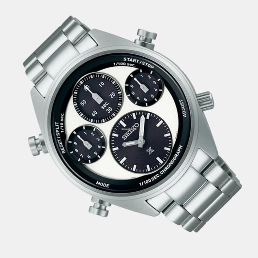 Prospex Men Solar White Dial Chronograph Titanium Watch SFJ001P1