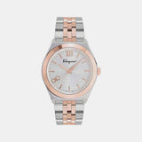 Ki-Vega New 40Mm Men Quartz Silver Dial Analog Stainless Steel Watch SFKI00323