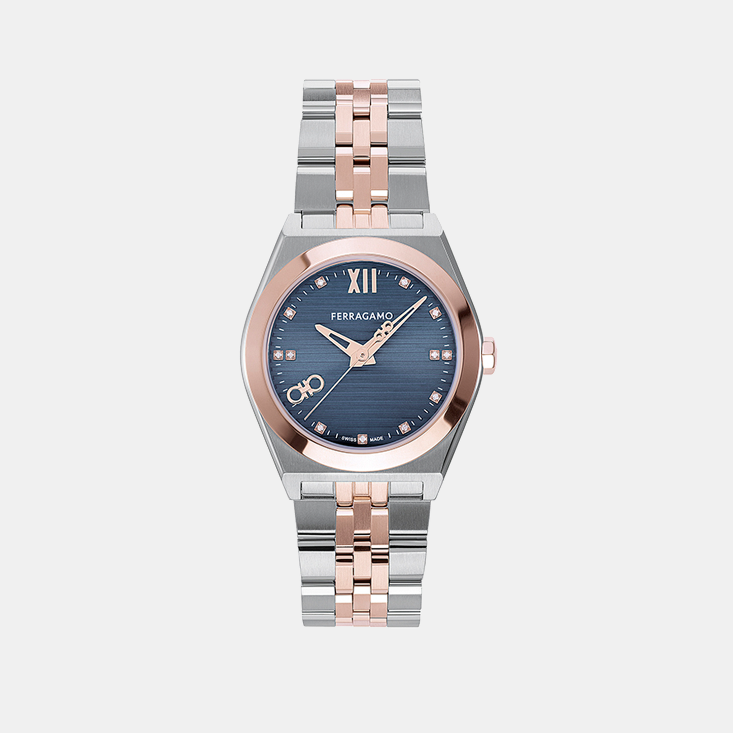 Kj-Vega New 28Mm Women Quartz Blue Dial Analog Stainless Steel Watch SFKJ00824