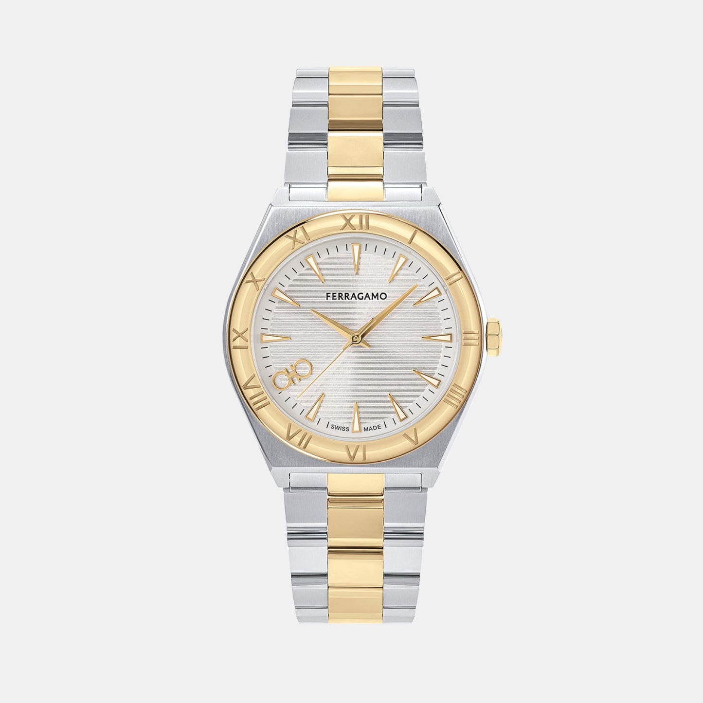 Kv-Vega Upper East 40Mm-F Men Quartz Silver Dial Analog Stainless Steel Watch SFKV00223
