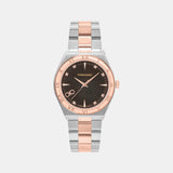 Kv-Vega Upper East 40Mm-F Men Quartz Brown Dial Analog Stainless Steel Watch SFKV00423