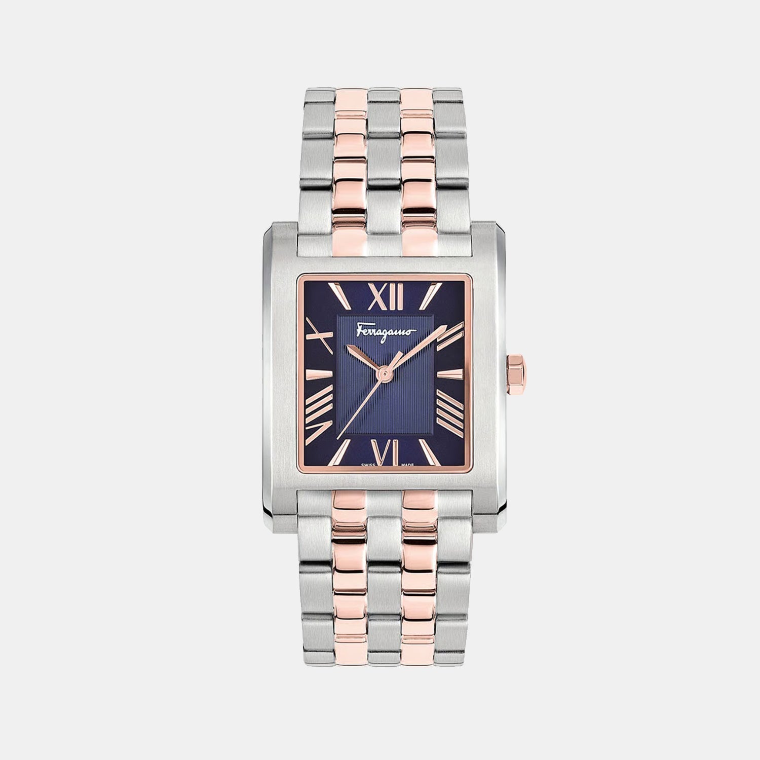 Men Quartz Blue Dial Analog Stainless Steel Watch SFRS00322