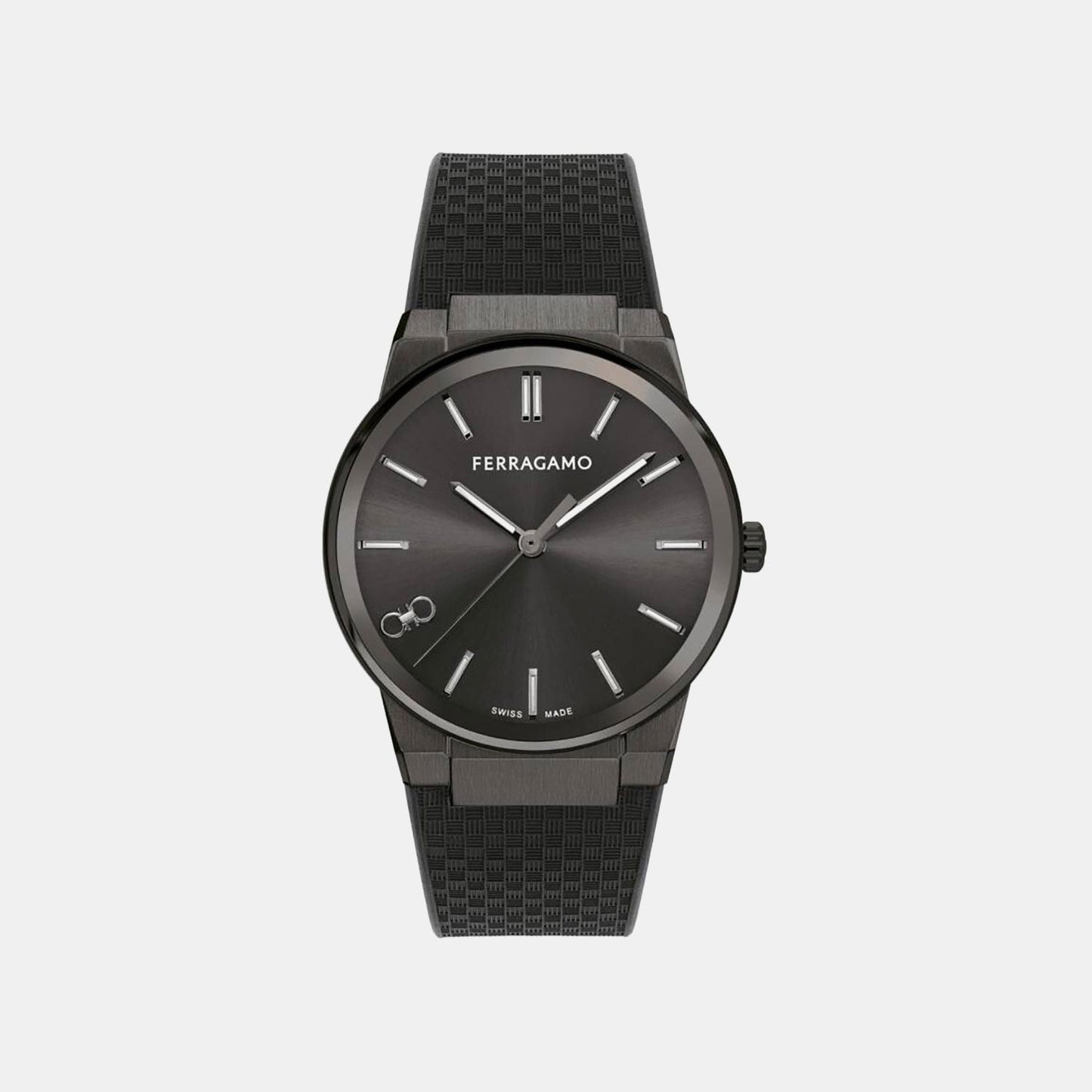 St-Infinity Sapphire-Fw Men Quartz Black Dial Analog Rubber Watch SFST00224