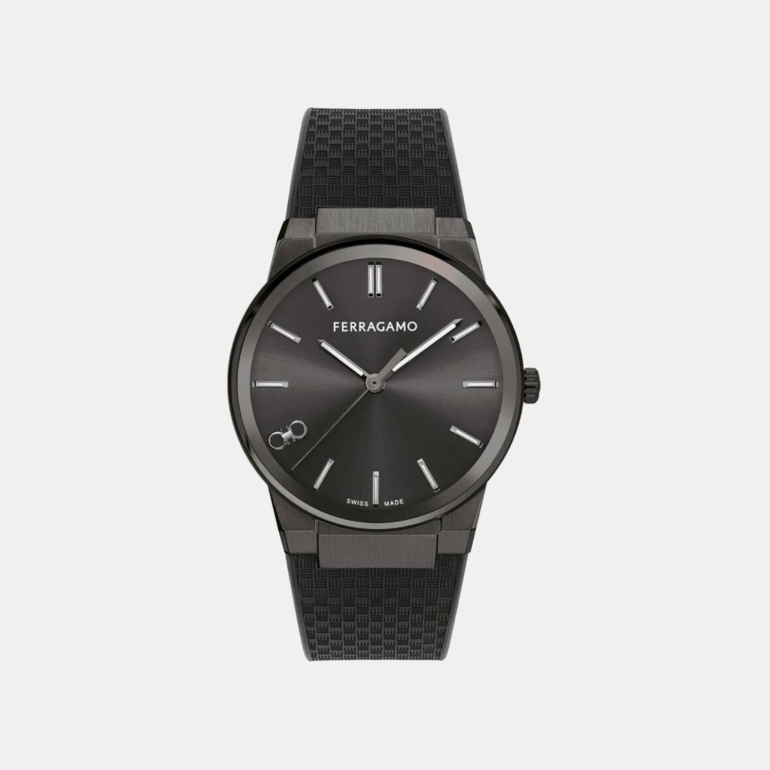 St-Infinity Sapphire-Fw Men Quartz Black Dial Analog Rubber Watch SFST00224