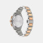 Men Quartz Black Dial Chronograph Stainless Steel Watch SFT600425