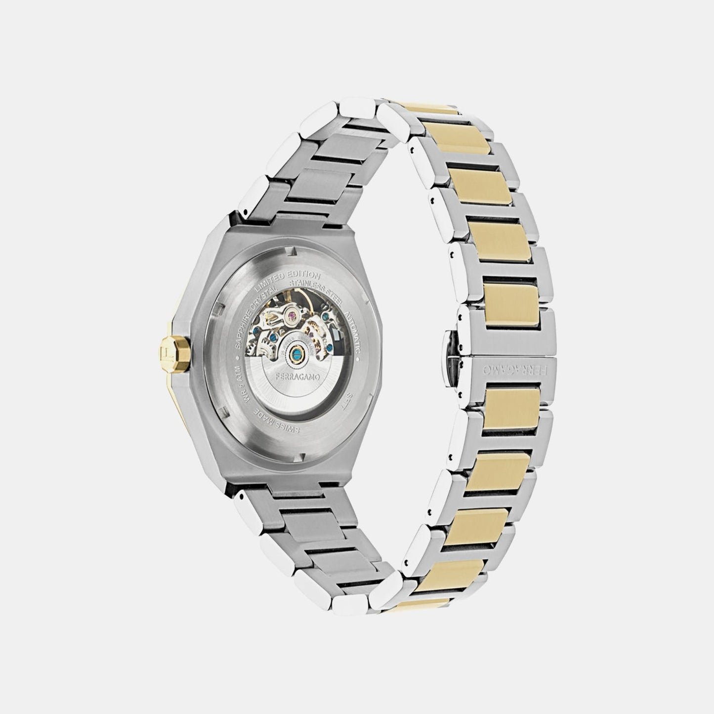 Men Automatic Silver Dial Analog Stainless Steel Watch SFT700225