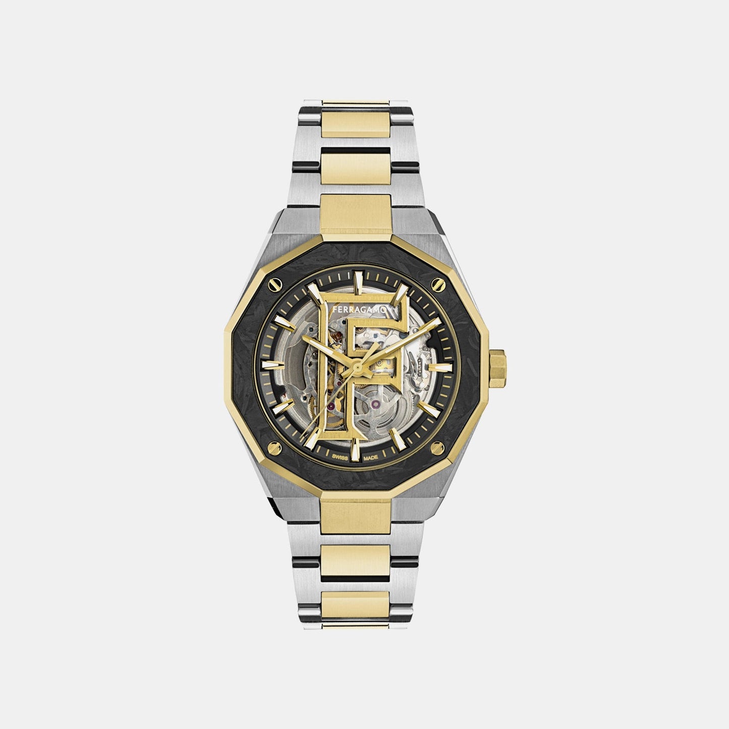 Men Automatic Silver Dial Analog Stainless Steel Watch SFT700225