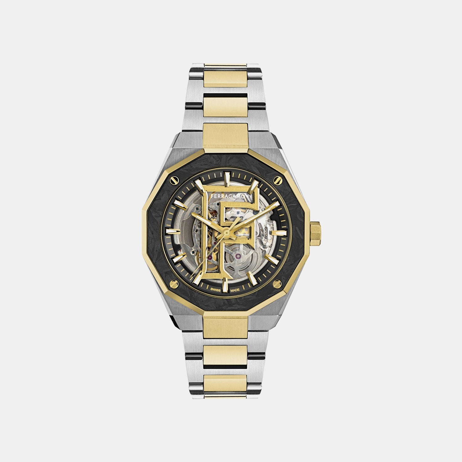 Men Automatic Silver Dial Analog Stainless Steel Watch SFT700225