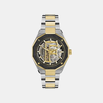Men Automatic Silver Dial Analog Stainless Steel Watch SFT700225