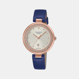 Sheen Women Quartz White Dial Analog Leather Watch SH297